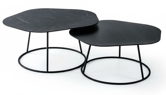 Designer Coffee Table Luxury Side Table Living Room Table Set of 2