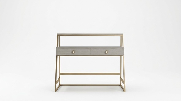Modern style made of real wooden dressing/vanity table with 2-sliding drawers