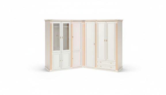 Designer corner cabinets solid wood bedroom L-shaped wardrobes