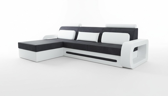 Designer corner sofa couch corner upholstery set fabric sofa leather textile fabric