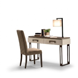 Designer desk chair office set Italian furniture secretary armchair 2-part.