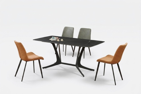 Designer Dining Table Dining Room Living Room Design Tables 180x90cm Stainless Steel