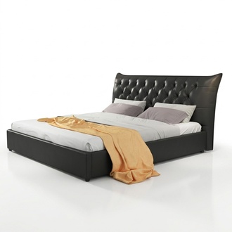 Designer double bed bed beds bedroom leather hotel luxury upholstery