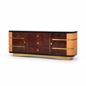 Designer Dresser Side Low Board Cabinet Living Room Shelf Luxury 200cm New