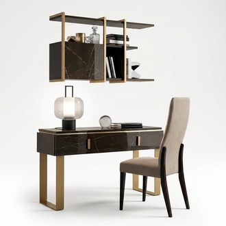 Designer furniture desk wall shelf and chair new furniture Italian furniture