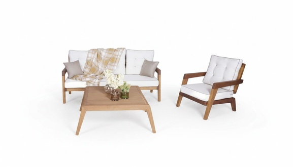 Designer garden furniture sofa 3-seater seating furniture armchair modern coffee table