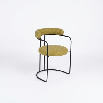 Designer green upholstered chair living room chairs single seater Stylish furniture