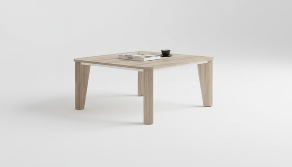 Designer light brown coffee table wooden furniture side tables luxury furniture