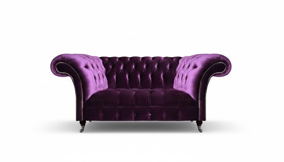 Designer Lila Chesterfield 2-seater Living Room Sofas Elegant Furniture