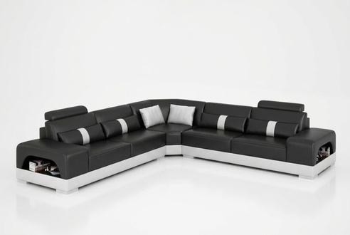 Designer living landscape corner sofa sofa USB big L shape XXL seating set Sandberg
