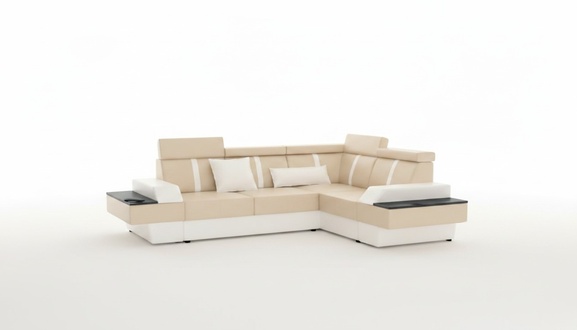 Designer living area corner sofa new couch sofa upholstered leather sofa + USB, set