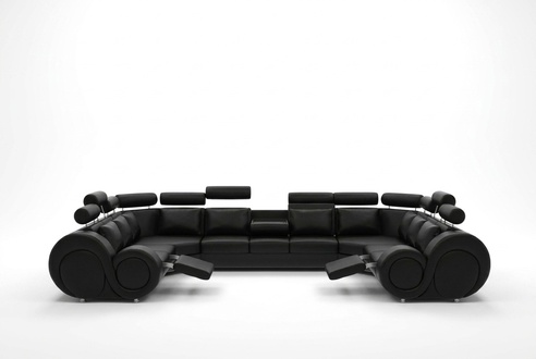 Designer living landscape corner couch with USB couch sofa upholstered leather sofa new