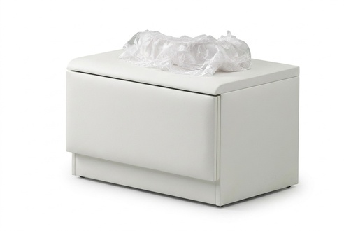 Designer Night Table Console Luxury Bedside Tables Side Leather Consoles Wood White New