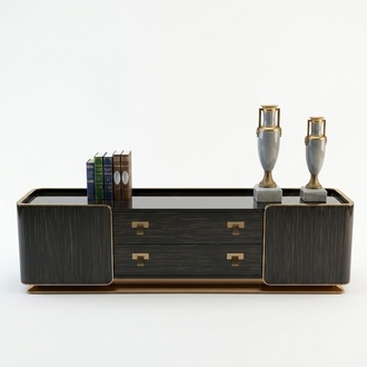 Designer RTV TV Sideboard Chest Side Low Board Cabinet Living Room Shelf Luxury