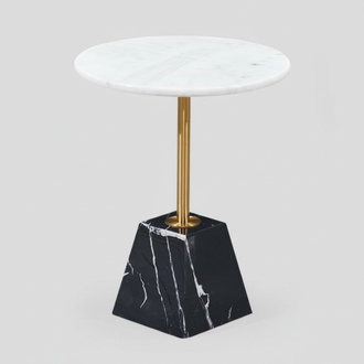 Designer Round Side Table Luxury Marble Side Tables Stylish Furniture
