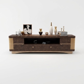 Designer RTV TV Chest Side Low Board Cabinet Living Room Shelf Luxury