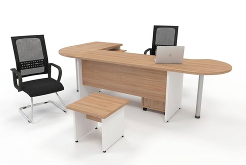 Designer Set 2 pcs Modern Study Office Complete Corner Desk