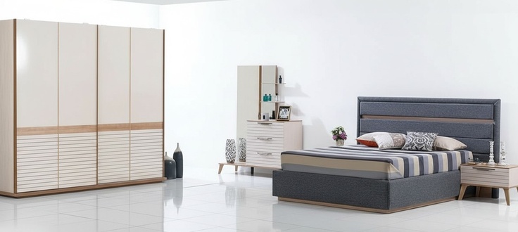 Designer Set 5-piece Bedroom Wooden Furniture Modern Bed Luxury Design
