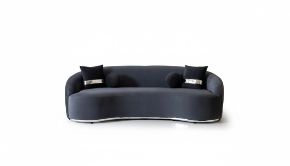 Designer Sofa 4 Seater Black Sofas Couches Big XXL Seating Furniture 250cm
