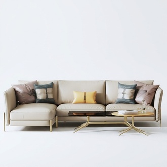 Designer sofa couch corner sofa with stool upholstery set living area