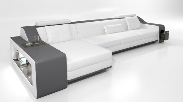 Designer Sofa Couch Corner Sofa With Stool Upholstery Living Room Landscape L Shape