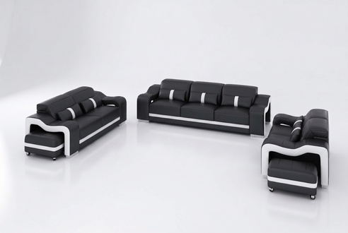 Designer Sofa Set 322 Seater Sofa Couch Leather Set Upholstery Set Modern