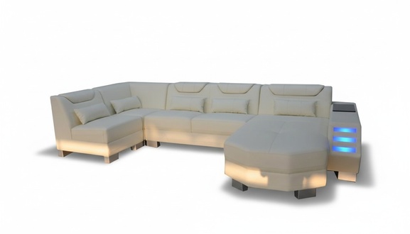 Designer sofa with USB corner leather corner sofa upholstery room leather seat upholstery new