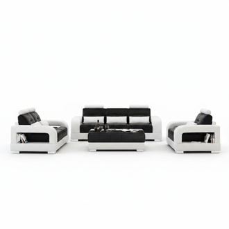 Designer suit sofa set with USB, upholstered sofa set new H2209