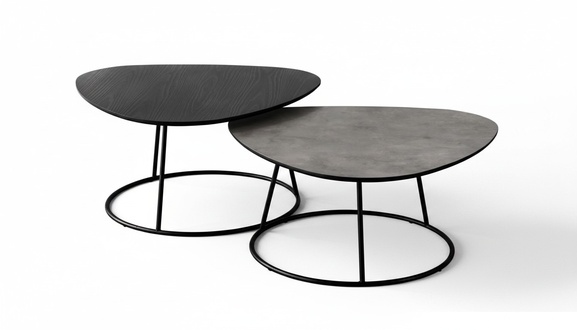 Designer table coffee table luxury living room table 2-piece coffee table side table