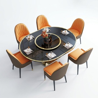 Designer Table Dining Room Table Oval Glass Round Tables Modern Extendable New