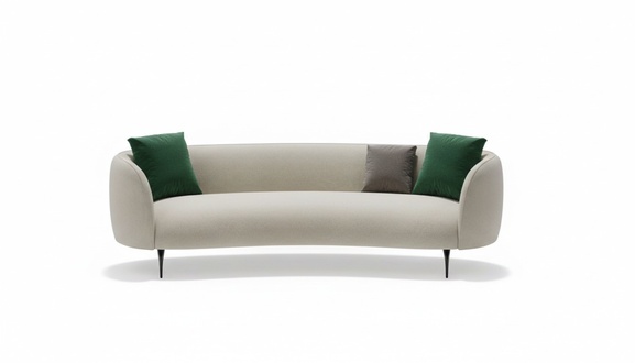 Designer white three seater living room 3 seater couch textile couch new