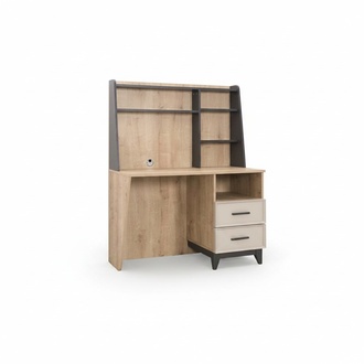 Desk Computer Table Brown Children\'s Room Furniture Wooden Table Shelves