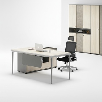 Desk + filing cabinet office furniture furniture desks tables 2-piece set