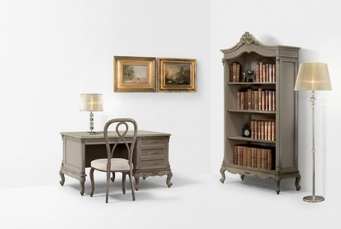 Desk Italian work table furniture bookcase set 3 pcs.