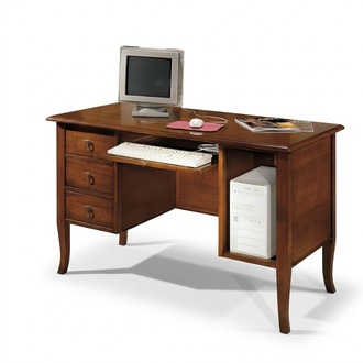 Desk Luxury Real Wood Table Office Desks Italian Furnishing