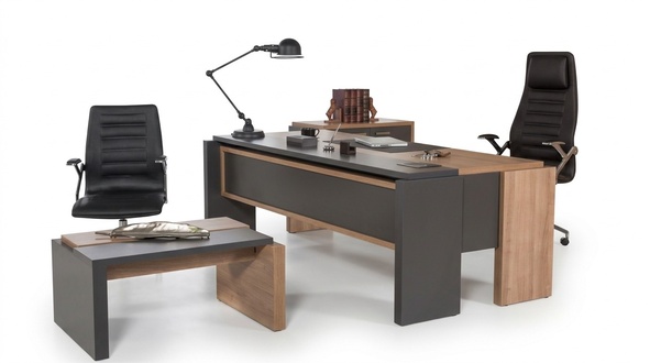 Desk set filing cabinet Cabinet with coffee table Office furniture 3 pcs.