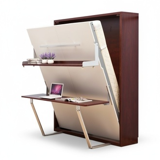 Desk Shelf Bed 2in1 Functional Wardrobe Bed Furniture Table Wall Beds