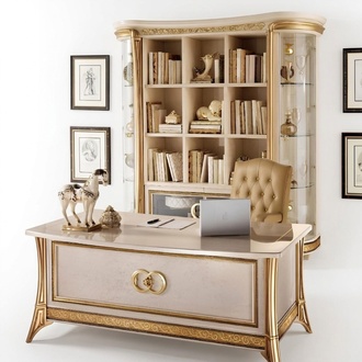 Desk Table Office Office Designer Furniture Baroque Rococo Art Nouveau Classic