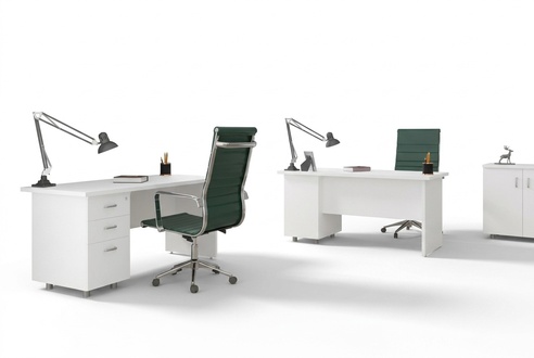 Desk White Luxury Study Office Furniture Table Desks