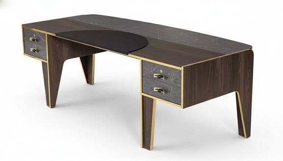 Desk With Drawers Office Furniture Table Luxury Office 220x95