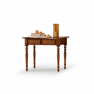 Desk wooden table computer table solid wood computer table brown