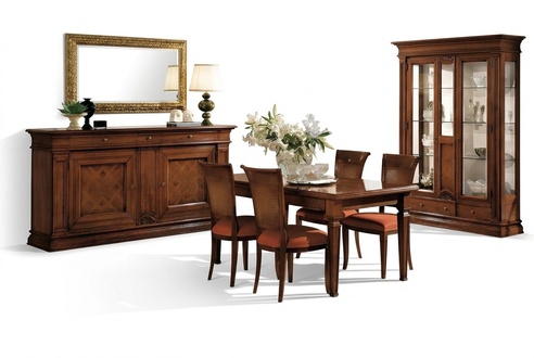 Dining Set Living Room Set Table 4x Chairs Seating Group Dining Room Set