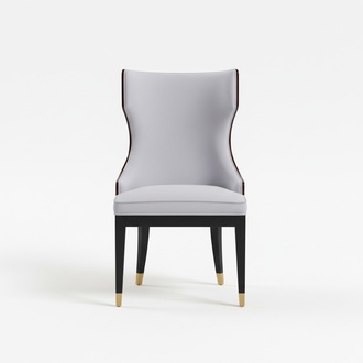 Dining Room 1x Chair Chairs Upholstery Wood Modern Designer Reclining Seat Armchair Luxury