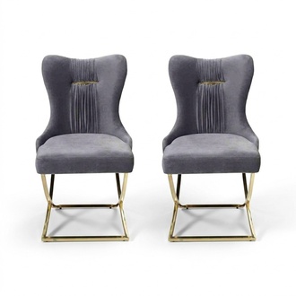 Dining room 2x chairs luxury armchair chair grey armchair living room furniture new