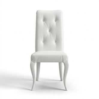 Dining room chair Modern dining chair Wooden design white seat armchair