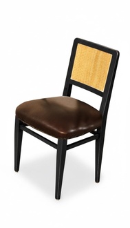 Dining chair luxury Art Deco chairs leather design wood chair Italian furniture