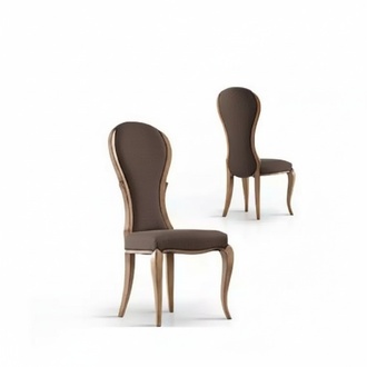 Dining Chair Luxury Design Wooden Chair Brown Italian Style Furniture New