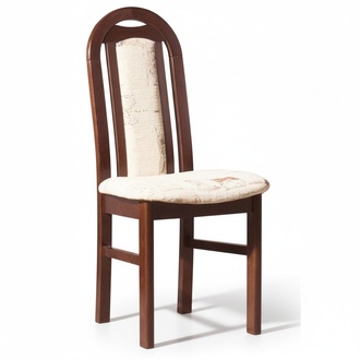 Dining chair set 4x armchairs solid wood fabric upholstered chairs catering dining room new