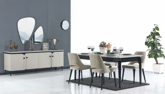 Dining room dining set table group dining group table dining table table 4 chairs 5-piece set