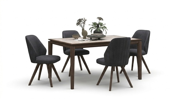 Dining room kitchen table Luxury real wood furniture Modern furnishing furniture